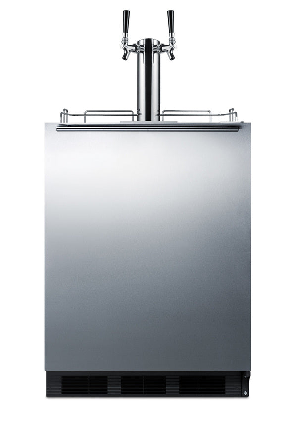 ADA compliant built-in commercial dual tap wine kegerator, ADA (Model SBC58BLBIADAWKDTWIN)