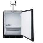 ADA compliant built-in commercial dual tap wine kegerator, ADA (Model SBC58BLBIADAWKDTWIN)