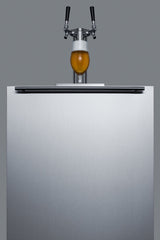 Accucold Built-in kegerator for use under ADA compliant counters with dual tap kit for two 1/6 kegs, ADA (Model SBC58BLBIADALHD)