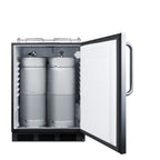 Built-in kegerator for use under ADA compliant counters; no tap kit included, ADA (Model SBC58BLBICSSADANKLHD)