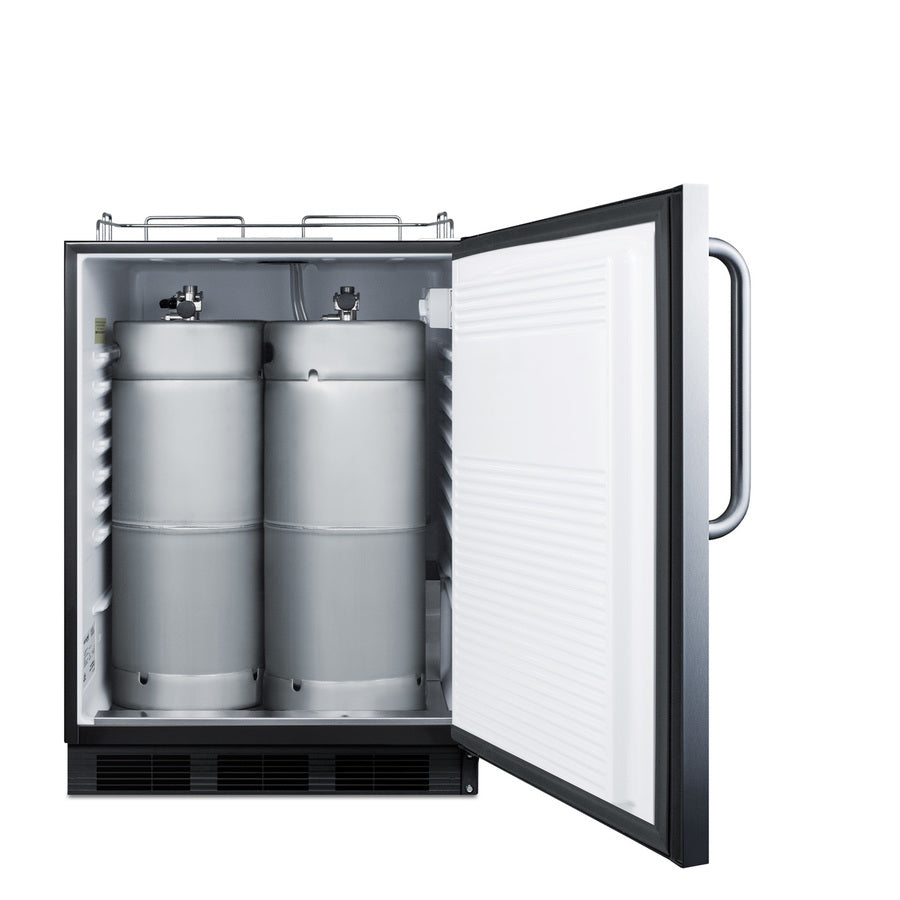 Accucold Built-in kegerator for use under ADA compliant counters; no tap kit included, ADA (Model SBC58BLBICSSADANK)