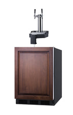 ADA height built-in undercounter Floating Tap Kegerator, requires no countertop drilling, ADA (Model SBC58BLIFFLTWADA)
