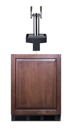 ADA height built-in undercounter Floating Tap Kegerator, requires no countertop drilling, ADA (Model SBC58BLIFFLTWADA)