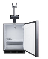 ADA height built-in undercounter Floating Tap Kegerator, requires no countertop drilling, ADA (Model SBC58BLIFFLTWADA)