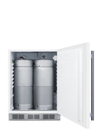 ADA compliant built-in commercial kegerator in white, no tap kit included, ADA (Model SBC58WHBIADANK)