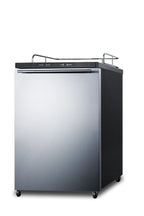 Accucold Freestanding residential beer dispenser, auto defrost w/digital thermostat, SS door, horizontal handle, and black cabine (Model SBC635MNKSSHH)
