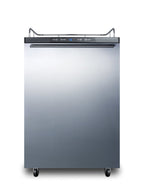 Accucold Freestanding residential beer dispenser, auto defrost w/digital thermostat, SS door, horizontal handle, and black cabine (Model SBC635MNKSSHH)