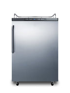 Accucold Freestanding residential beer dispenser, auto defrost w/digital thermostat, SS door, towel bar handle, and black cabinet (Model SBC635MNKSSTBLHD)