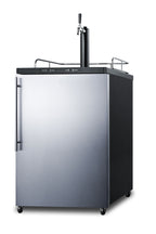 Accucold Freestanding residential beer dispenser, auto defrost with digital thermostat, stainless steel wrapped door, thin handle (Model SBC635MSSHVLHD)
