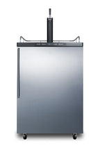 Accucold Freestanding residential beer dispenser, auto defrost with digital thermostat, stainless steel wrapped door, thin handle (Model SBC635MSSHVLHD)