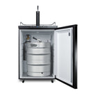 Accucold Freestanding residential beer dispenser, auto defrost with digital thermostat and black exterior finish (Model SBC635MLHD)