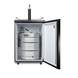 Accucold Freestanding residential beer dispenser, auto defrost with digital thermostat and black exterior finish (Model SBC635MLHD)