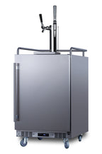 Accucold Built-in commercially approved dual tap combo cold brew and nitro coffee kegerator in stainless steel (Model SBC682CMTWIN)