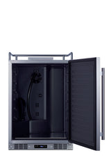 Built-in commercially approved kegerator in stainless steel, no tap kit included (Model SBC682NK)