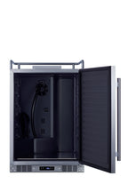 Built-in commercially approved kegerator with panel-ready door, no tap kit included (Model SBC682NKPNRLHD)