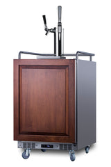 Accucold Built-in commercially approved dual tap combo cold brew and nitro coffee kegerator in stainless steel with panel-ready d (Model SBC682PNRCMTWINLHD)
