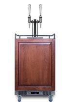 Accucold Built-in commercially approved dual tap nitro coffee kegerator in stainless steel with panel-ready door (Model SBC682PNRNCFTWINLHD)