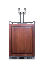 Accucold Built-in commercially approved dual tap wine kegerator in stainless steel with panel-ready door (Model SBC682PNRWKDTWIN)