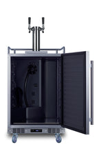 Accucold Built-in commercially approved dual tap wine kegerator in stainless steel (Model SBC682WKDTWINLHD)
