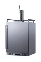Built-in undercounter outdoor single tap beer kegerator in complete stainless steel (Model SBC683OS)