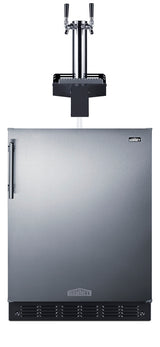 Accucold ADA height built-in undercounter Floating Tap Kegerator, requires no countertop drilling, ADA (Model SBC7BRSFLTWADA)