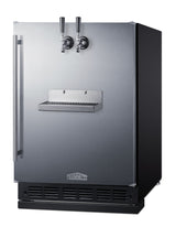 Built-in undercounter front tap kegerator for commercial or home use (Model SBC7BRSFRTP)