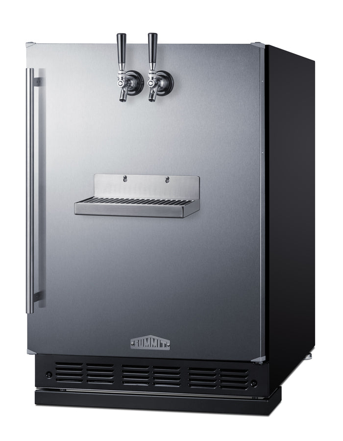 Built-in undercounter front tap kegerator for commercial or home use (Model SBC7BRSFRTP)