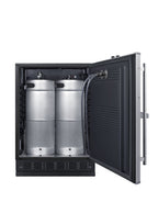 Built-in undercounter front tap kegerator for commercial or home use (Model SBC7BRSFRTP)