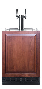 Commercial dual tap cold brew kegerator designed for built-in applications (Model SBC7BRSIFCF2)