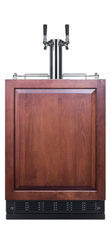 Commercial dual tap cold brew kegerator designed for built-in applications (Model SBC7BRSIFCF2)