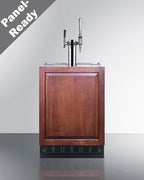 Commercial dual tap cold brew/nitro coffee kegerator designed for built-in applications (Model SBC7BRSIFCM2LHD)
