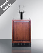 Commercial dual tap nitro coffee kegerator designed for built-in applications (Model SBC7BRSIFNCF2LHD)