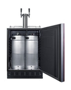 Commercial dual tap kegerator designed for built-in applications (Model SBC7BRSIF) - Full WK2