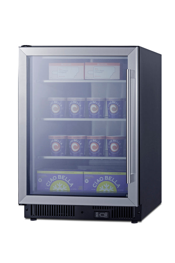 Accucold 24" Wide Frost-Free Undercounter Freezer with Glass Door – SCF475LHD