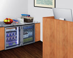 Accucold 24" Wide Frost-Free Undercounter Freezer with Glass Door – SCF475LHD