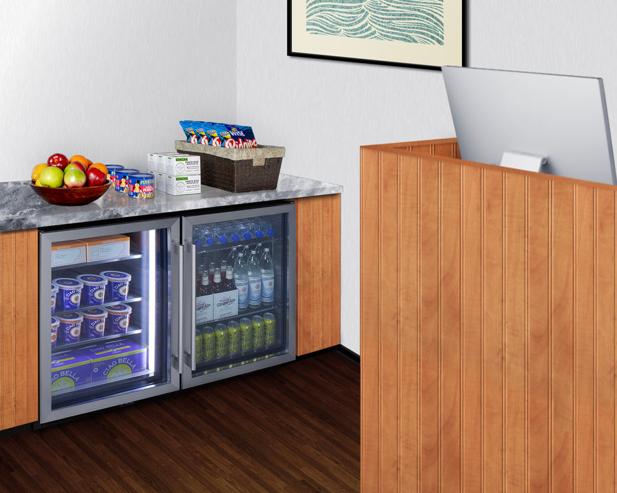 Accucold 24" Wide Frost-Free Undercounter Freezer with Glass Door – SCF475LHD