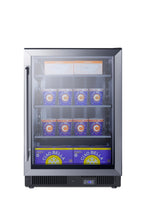 24" Wide Frost-free Undercounter Freezer with Glass Door - Full