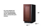Accucold 15" Wide Frost-Free Freezer for Built-In or Freestanding Use – SCFF1533BIF