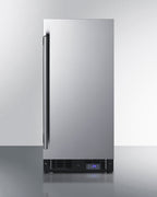 15" Wide Frost-free Freezer for Built-in or Freestanding Use, with Reversible Stainless Steel Door and Lock (Model SCFF1