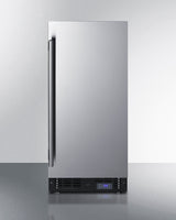 15" Wide Frost-free Freezer for Built-in or Freestanding Use, with Reversible Stainless Steel Door and Lock (Model SCFF1