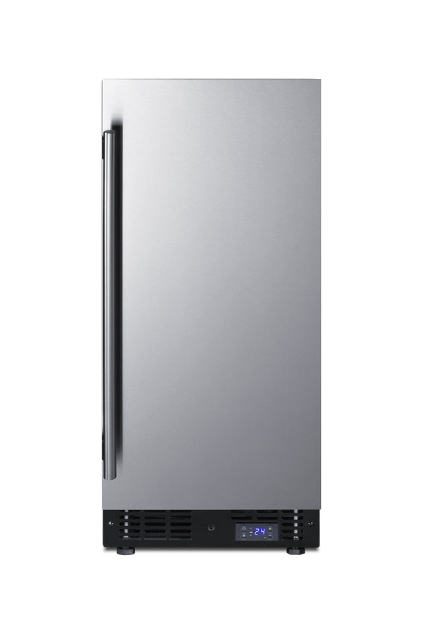 Accucold 15" Wide Frost-free Freezer for Built-in or Freestanding Use, with Reversible Stainless Steel Door and Lock (Model SCFF1533BSS)