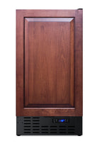 Accucold 18" Wide Frost-free Freezer in Black for Built-in or Freestanding Use, with Integrated Door Frame for Overlay Panels (Model SCFF1842IFLHD)