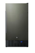Accucold 18" Wide Built-in Undercounter Frost-free Freezer with Black Stainless Steel Door, Lock, and Digital Thermostat (Model SCFF1842KS)
