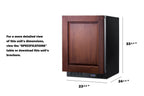 Accucold Frost-free built-in undercounter all-freezer for residential use, with factory installed icemaker, panel-ready door, and (Model SCFF53BIFIM)