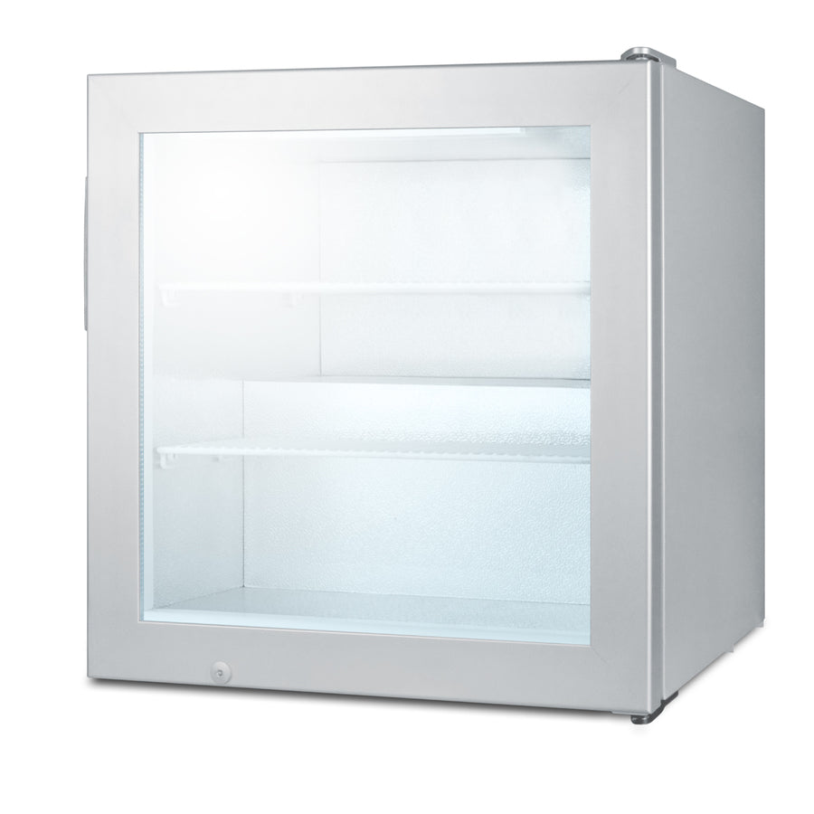 Commercial beer froster with glass door and digital thermostat