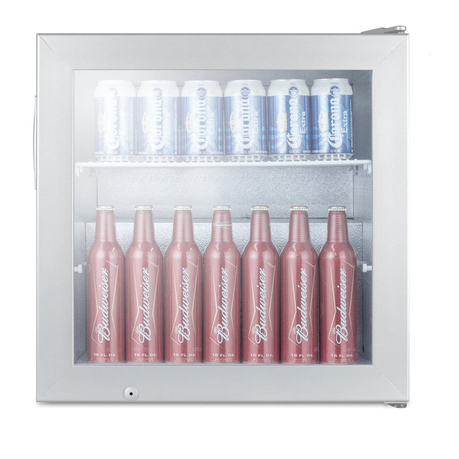 Commercial beer froster with glass door and digital thermostat