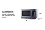 2100M2 — Commercial microwave - Dimensions