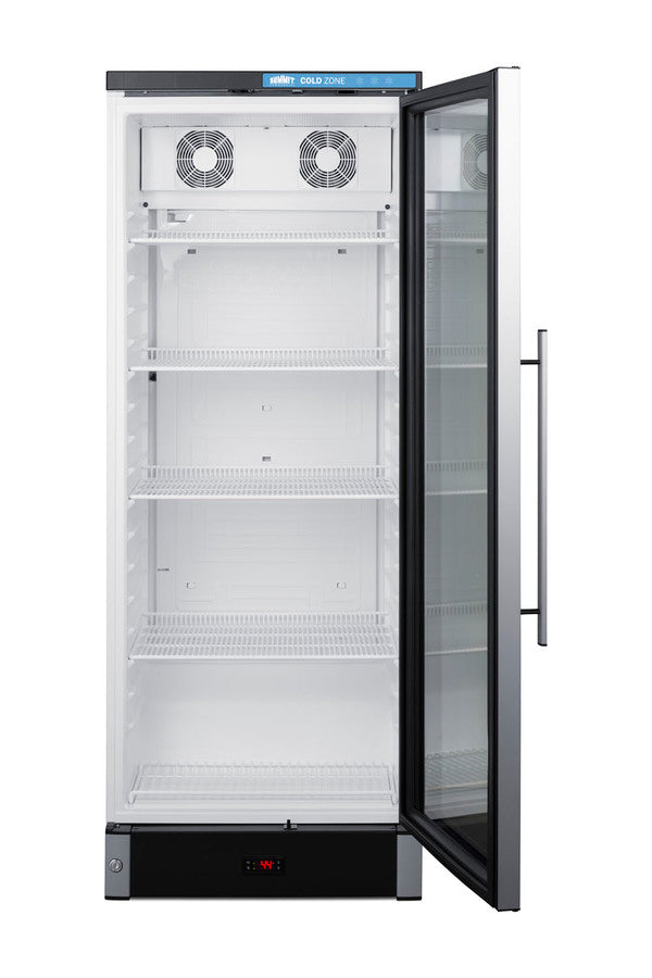 Commercial beverage merchandiser made in Denmark (Model SCR1154) - Open