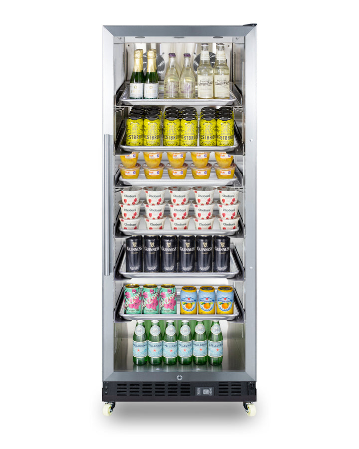 24" Wide Mini Reach-In Beverage Center with Dolly