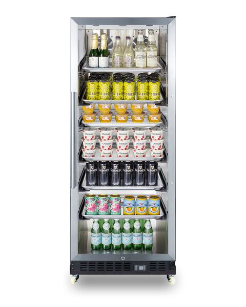 24" Wide Mini Reach-In Beverage Center with Dolly